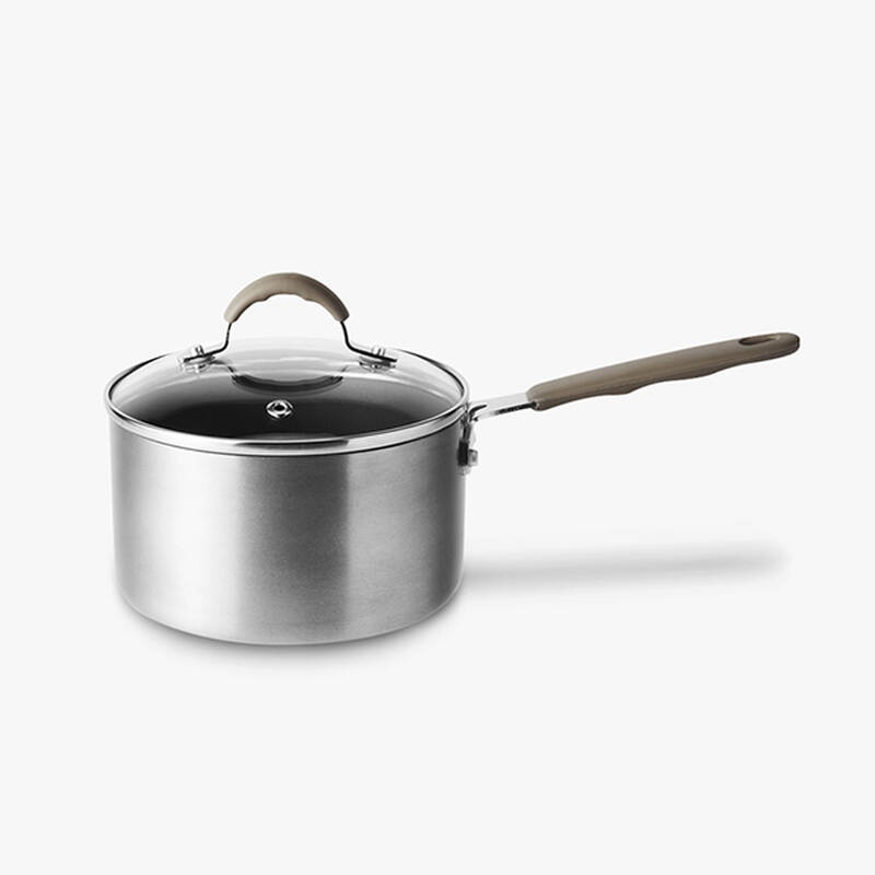 Nồi Sâu Lòng Locknlock Handycook Có Tay Cầm Và Nắp Đậy 14Cm - Màu Xám - LHD1141, , large image number null